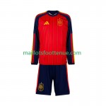 Maillot/Tenue Espagne World Cup Enfant Domicile 2026 Manche Longue